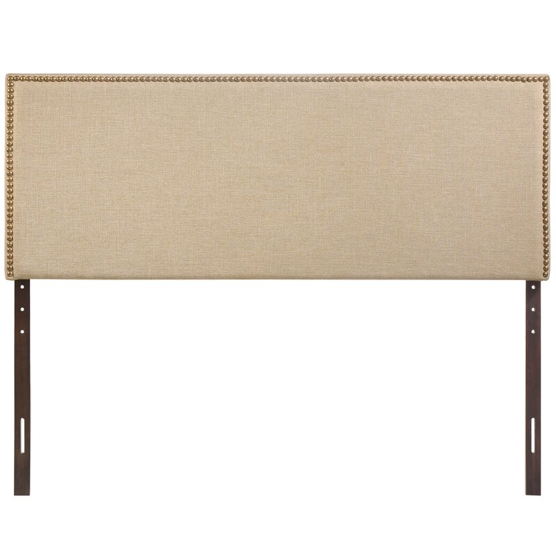 Zipcode Design™ Upholstered Nailhead Headboard & Reviews | Wayfair